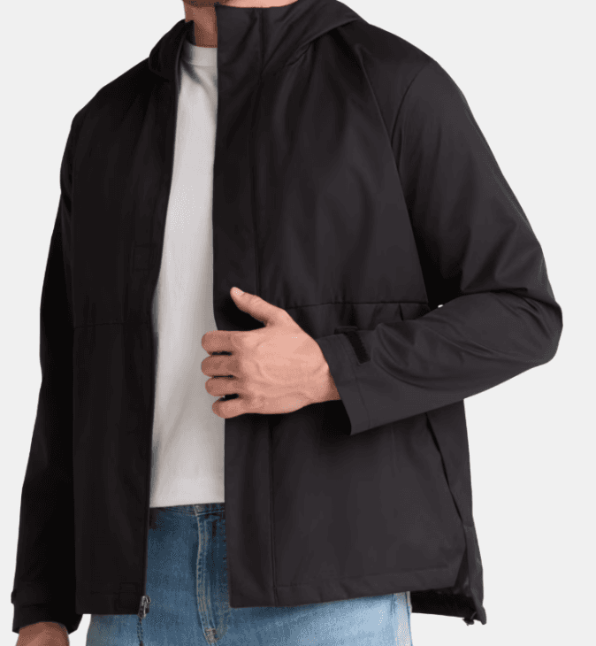 Ozark Trail Men's Hooded Rain Jacket Walmart