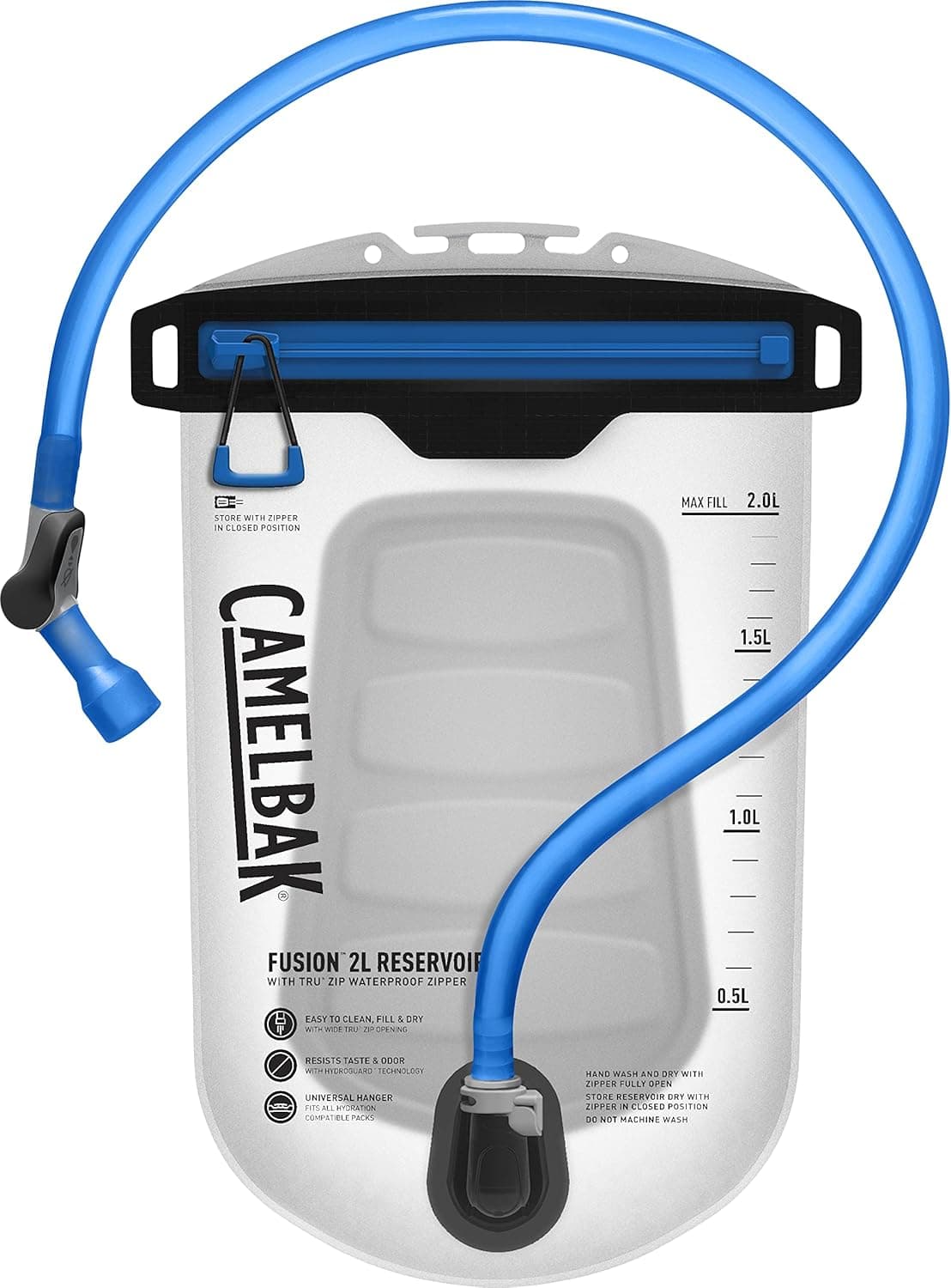 CamelBak Fusion Reservoir with TRU® Zip Waterproof Zipper - Leak-Proof Hydration Bladder 2L