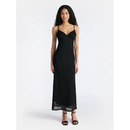 No Boundaries Triangle Top Maxi Dress, Women's