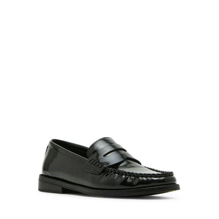 Madden Girl Women's Prep Slide On Loafer with Pleated Toe