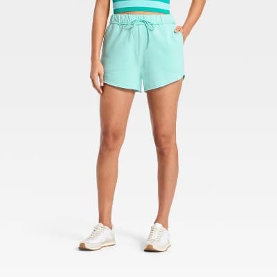 Women's French Terry Shorts - JoyLab™ Aqua Blue XXS