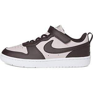 Kids' Nike Court Borough Low Recraft Shoes in Rose/Brown