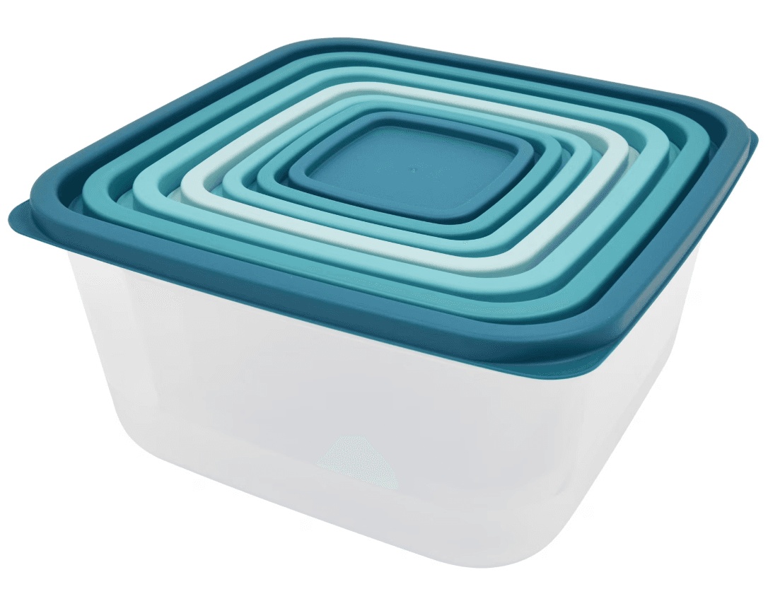 Colorful Mainstays Plastic Food Storage Set