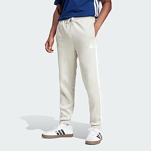 adidas Men's Essentials 3-Stripes Fleece Pants (Beige/White) $16.80 + Free S&H