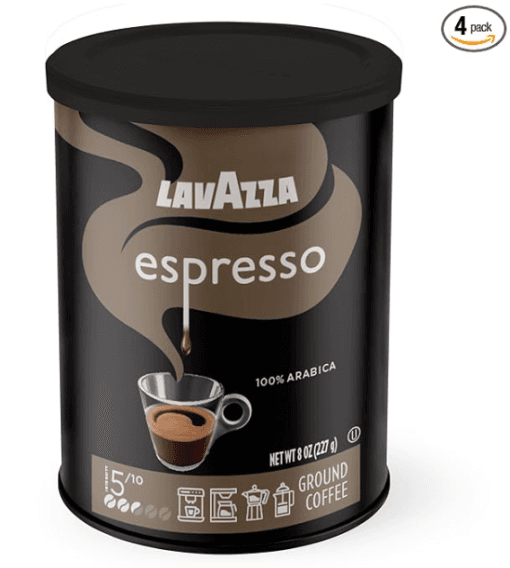 4-Pack 8oz Lavazza Caffe Espresso Ground Coffee Blend Amazon
