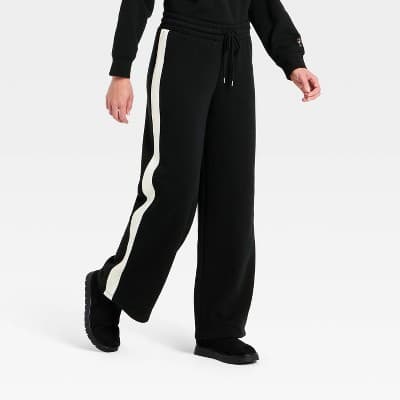 Women's Mid-Rise Straight Leg Pull-On Pants - Universal Thread™ Black XL