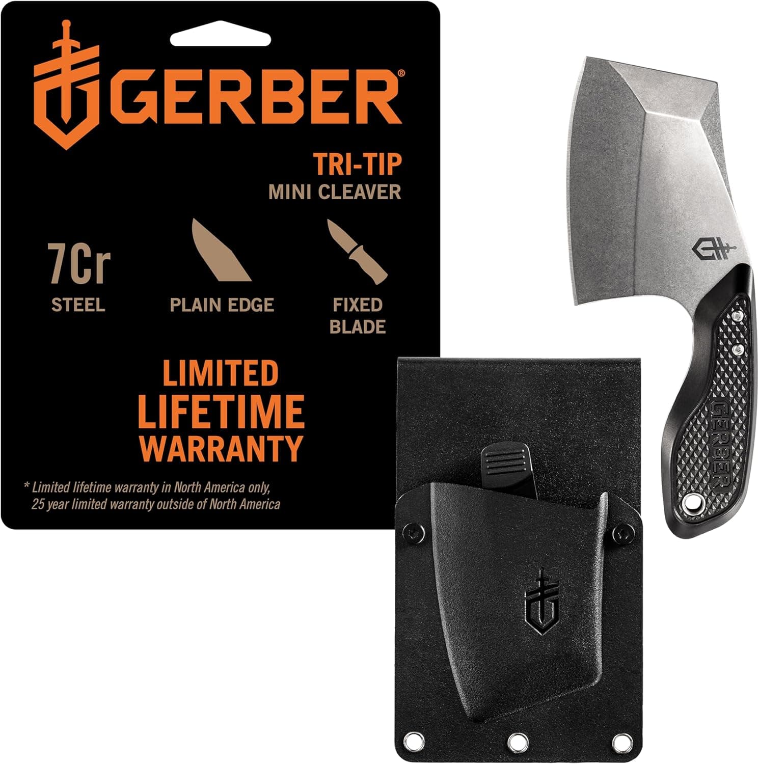 Gerber Gear TRI-Tip Mini Cleaver: Survival Knife for Outdoor Adventurers