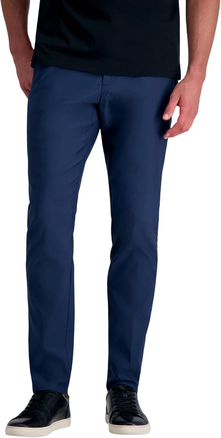 Haggar Khaki Pants - Slim Fit, Stretch Flex
