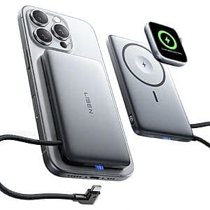Powerful 10,000mAh Magnetic Power Bank for iPhone & Apple Watch