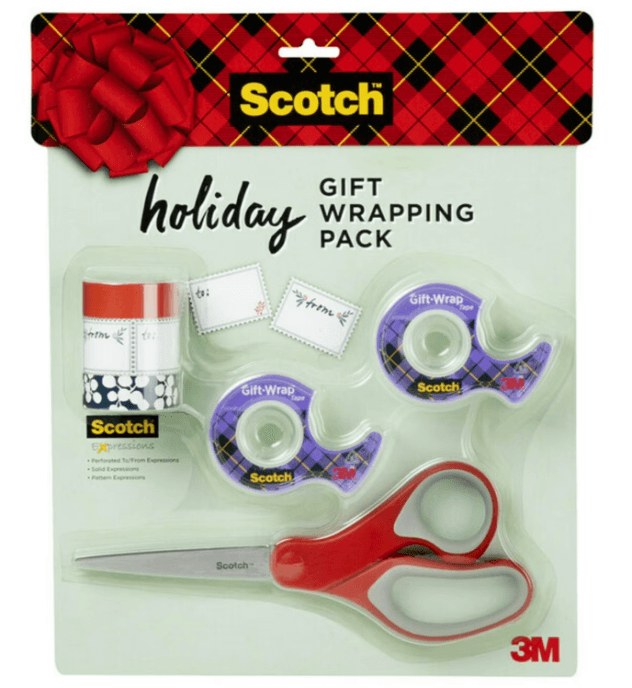Scotch Holiday Gift Wrapping Pack for Festive Presents