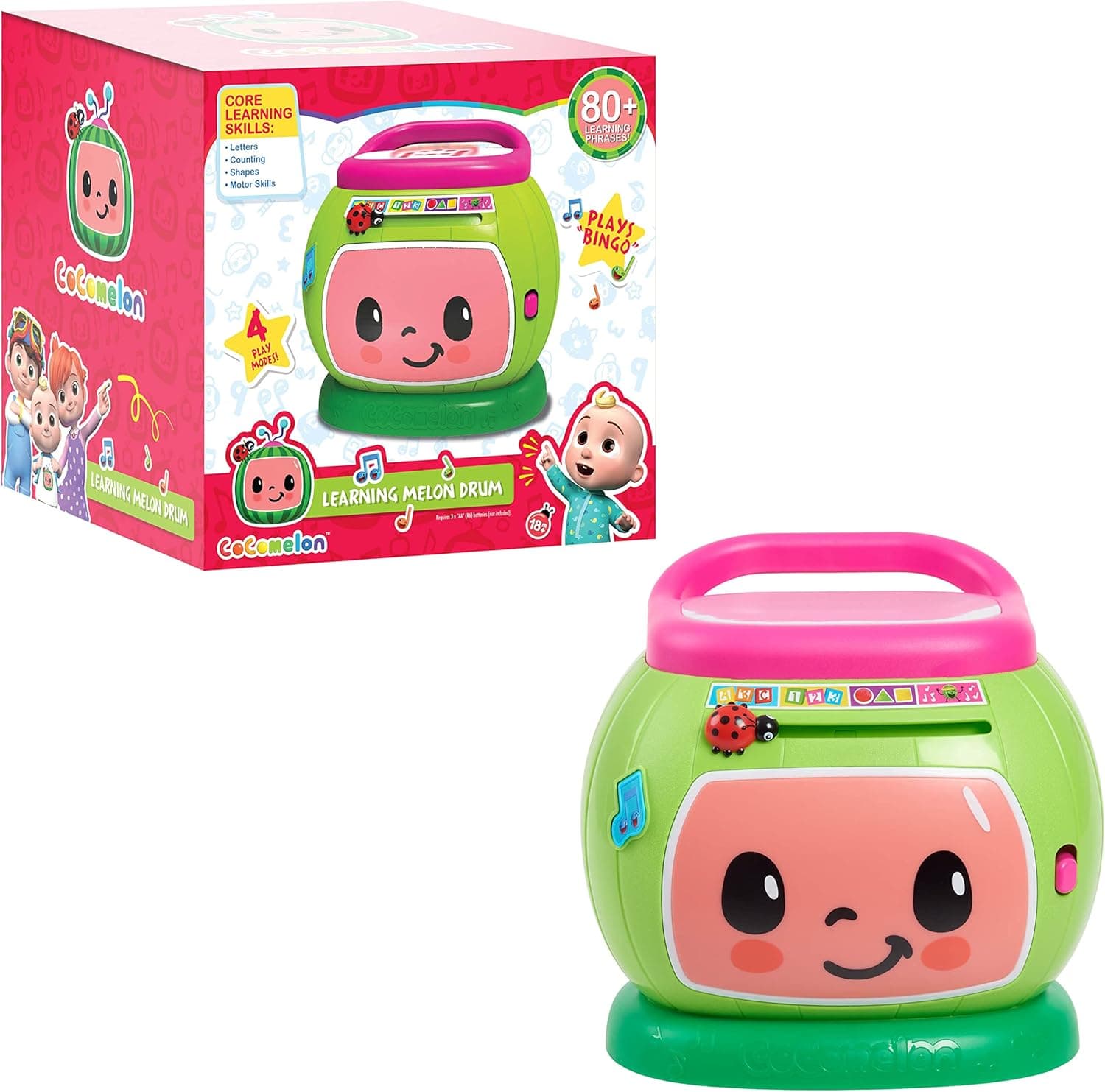 Cocomelon Learning Melon Drum: Interactive Lights and Sounds