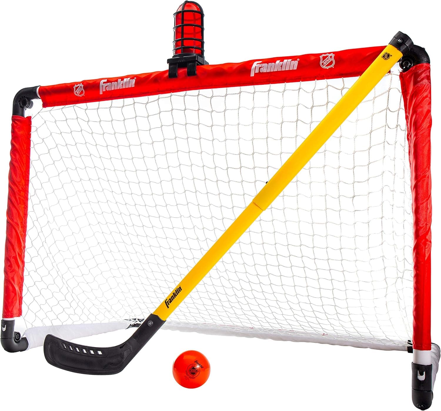 NHL Mini Hockey Goal Set with Lights & Stick