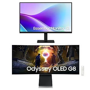 Discounted Samsung Monitors: Odyssey G8 & 27" S3