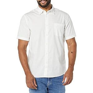 Stylish and Affordable: Amazon Essentials Men's Short Sleeve Poplin Shirt