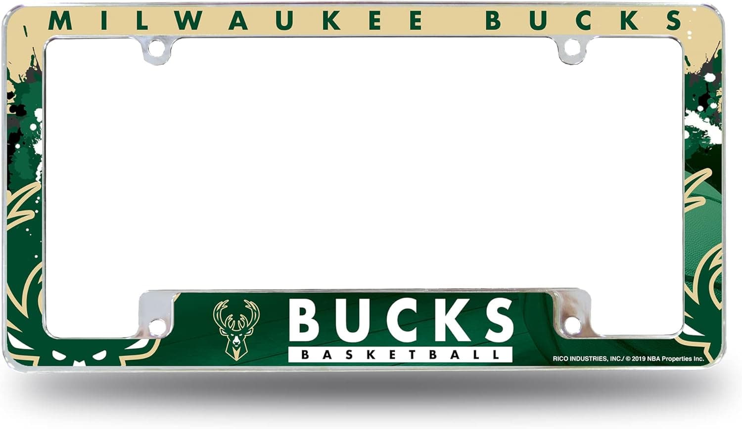 Milwaukee Bucks Chrome License Plate Frame - 39% Off