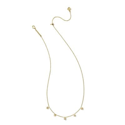 Kendra Scott Anna Pave Strand Necklace - Gold