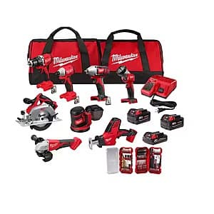 Milwaukee M18 Brushless 8-Tool Combo Kit with SHOCKWAVE Bits