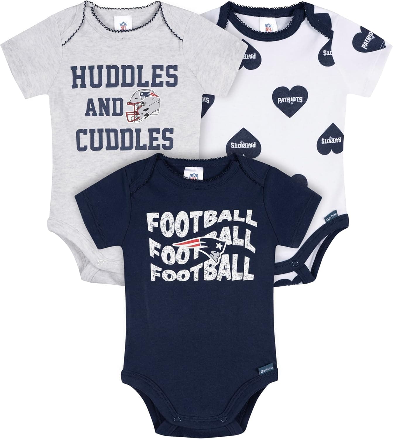 Cute NFL Onesies for Baby Girls: Patriot Pride