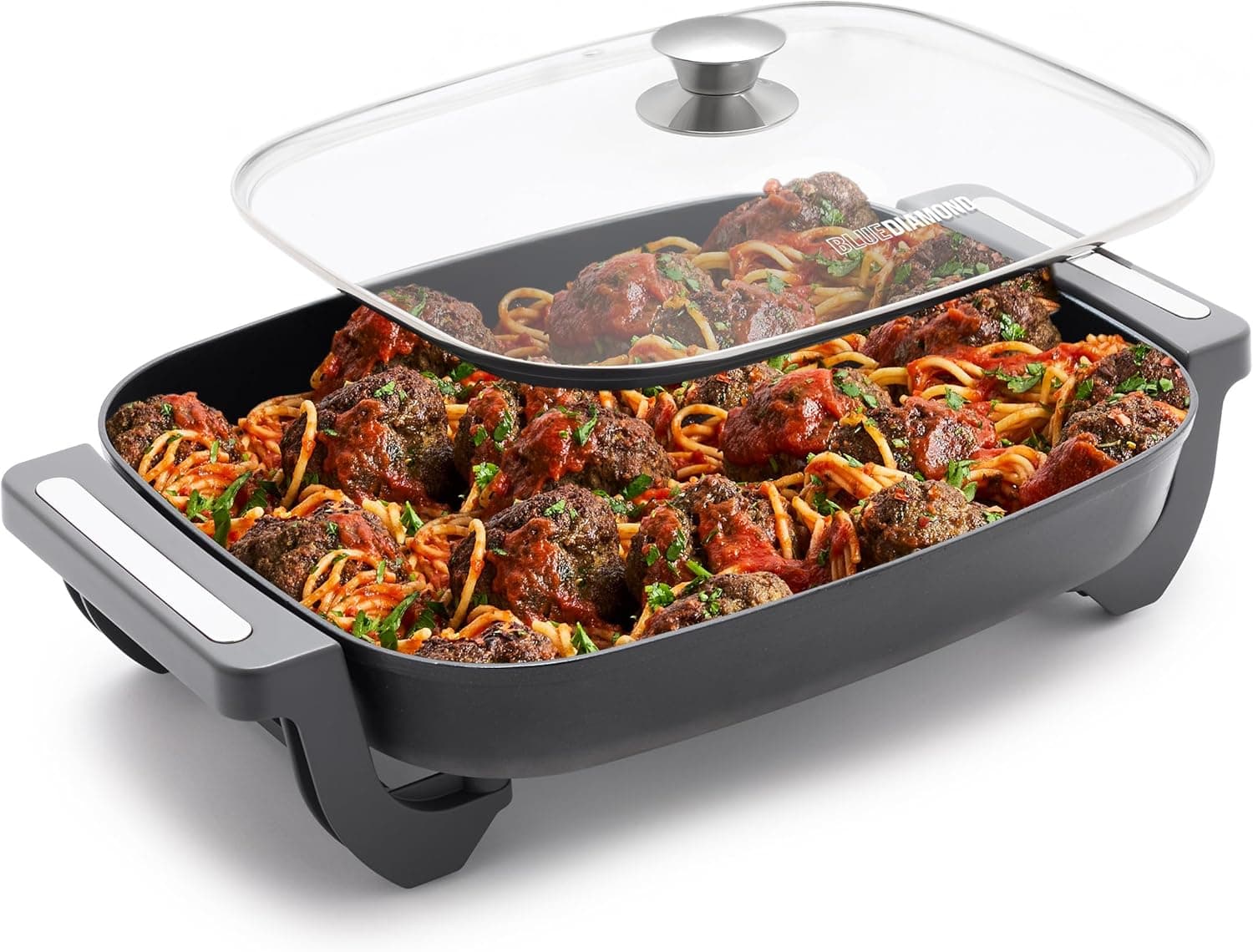 Cook with Ease: Blue Diamond 7QT Electric Skillet