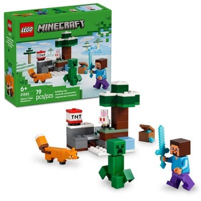 LEGO Minecraft Steve’s Taiga Adventure Toy 21583