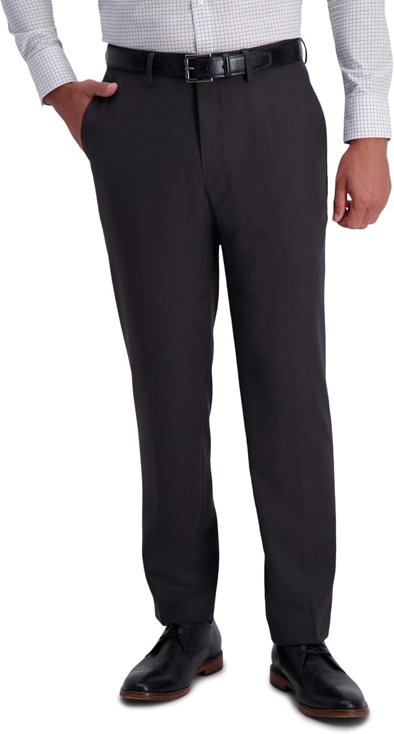 Save 59% on Haggar Handstooth Pants in Dark Grey