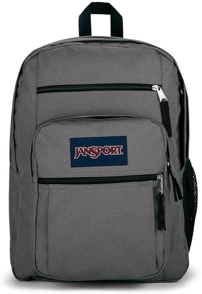JanSport Laptop Backpack - Computer Bag with 2 Compartments, Ergonomic Shoulder Straps, 15” Laptop Sleeve, Haul Handle - Graphite Grey