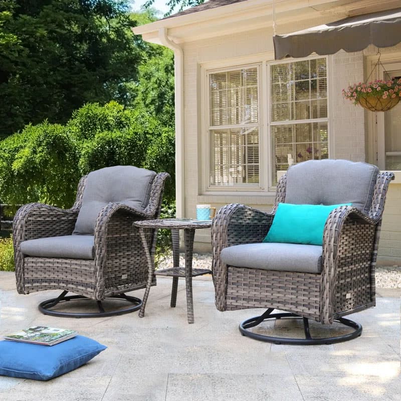 Cushioned 3-Piece Rocker Set - 41% Off at Wayfair