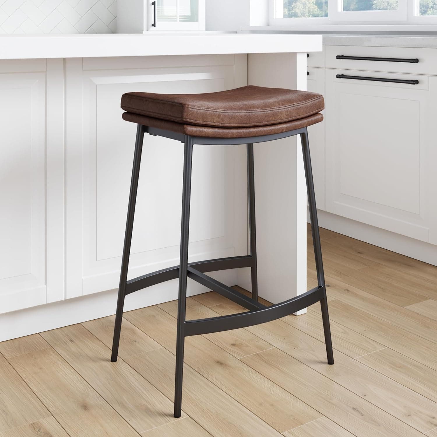 Save on Nathan James Arlo Modern Backless Kitchen Bar Stool