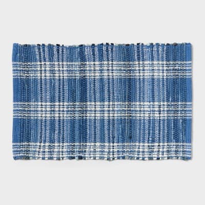 20"x30" Americana Denim Bath Rug Blue - Threshold™