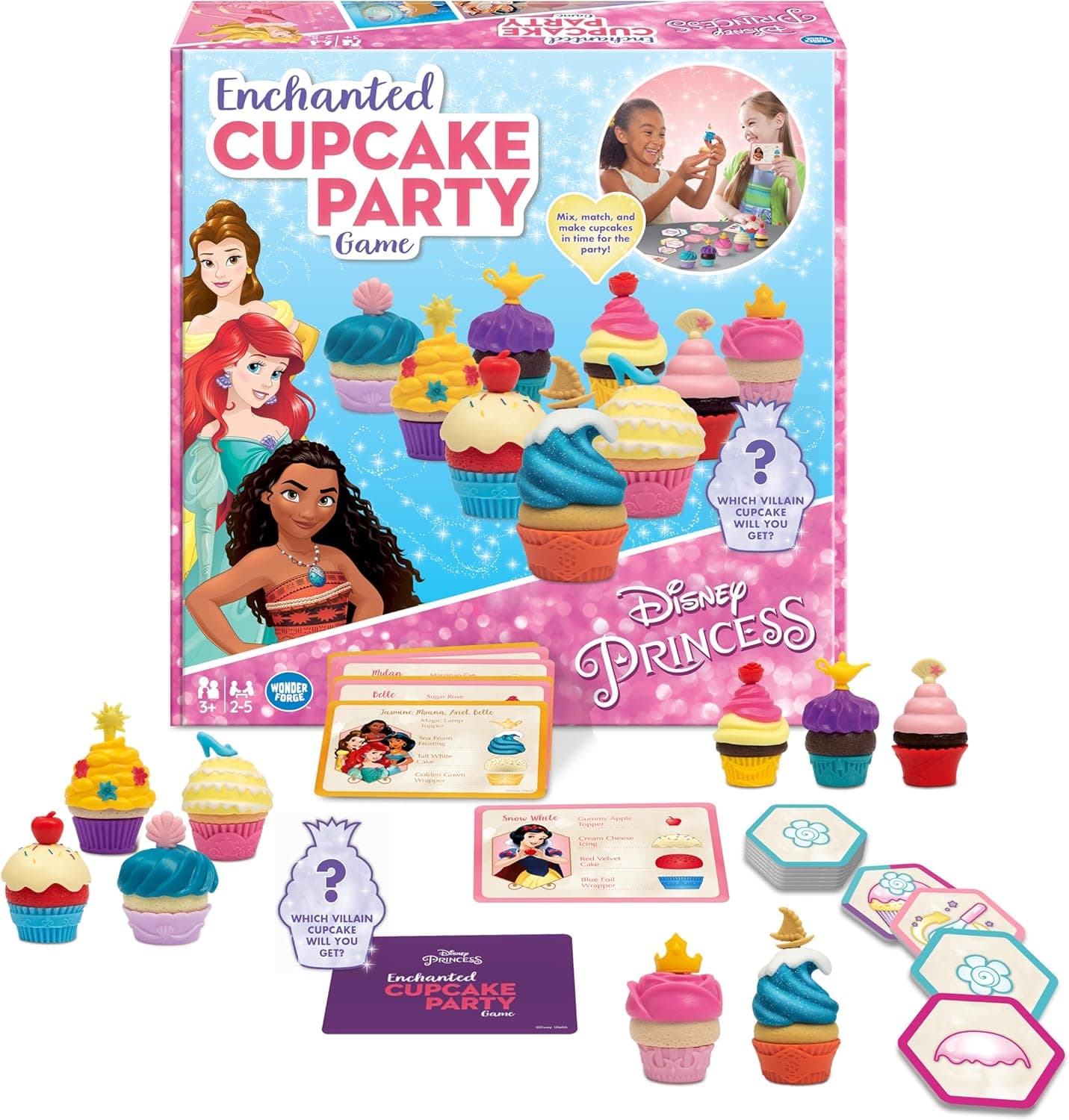Disney Princess Enchanted Cupcake Party Game - Exciting Matching Fun