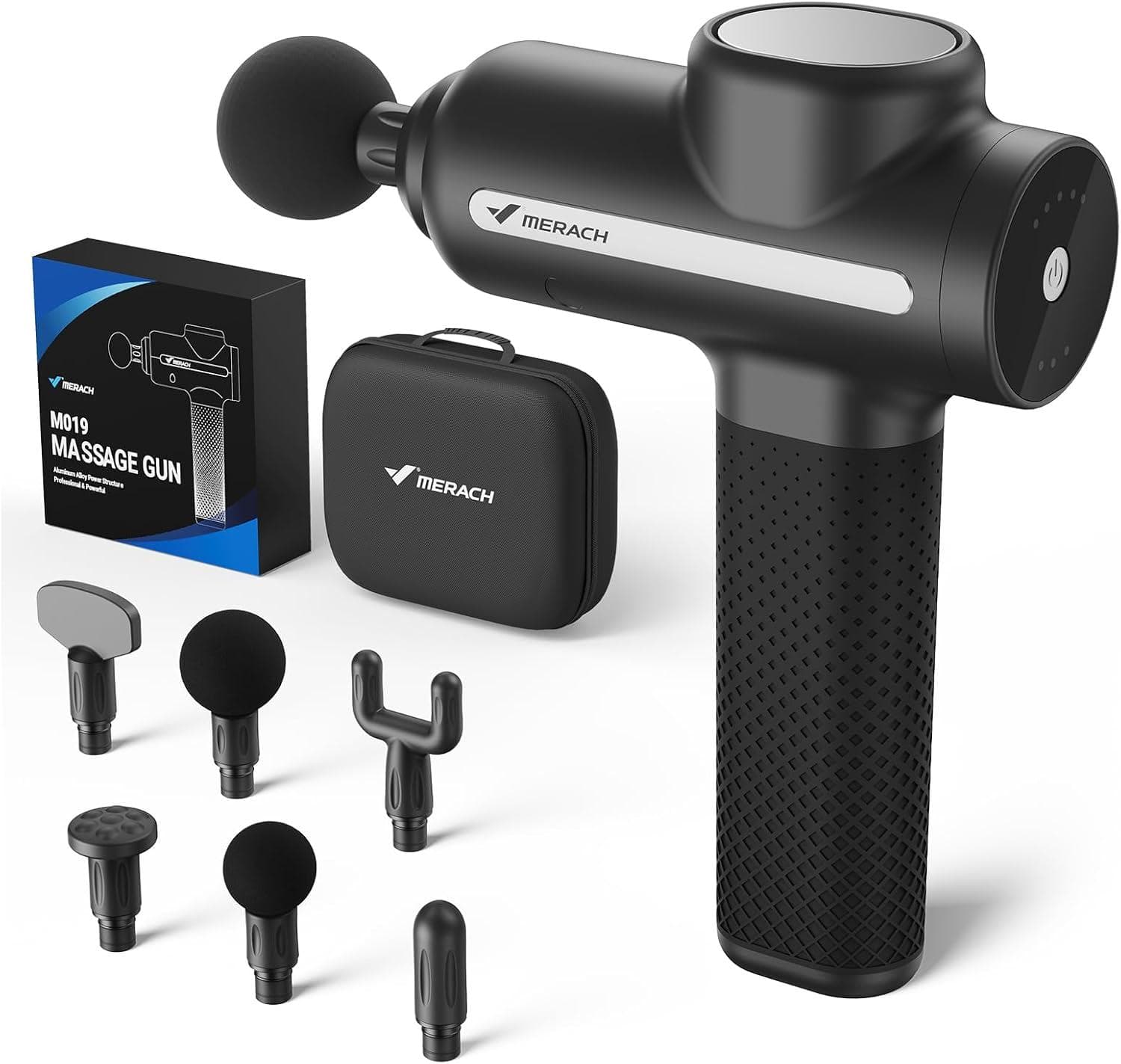 MERACH 6 Head & 5 Speeds Deep Tissue Massage Gun Amazon