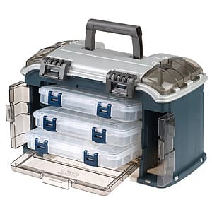 Plano Angled Tackle System with 3 Stowaway Boxes
