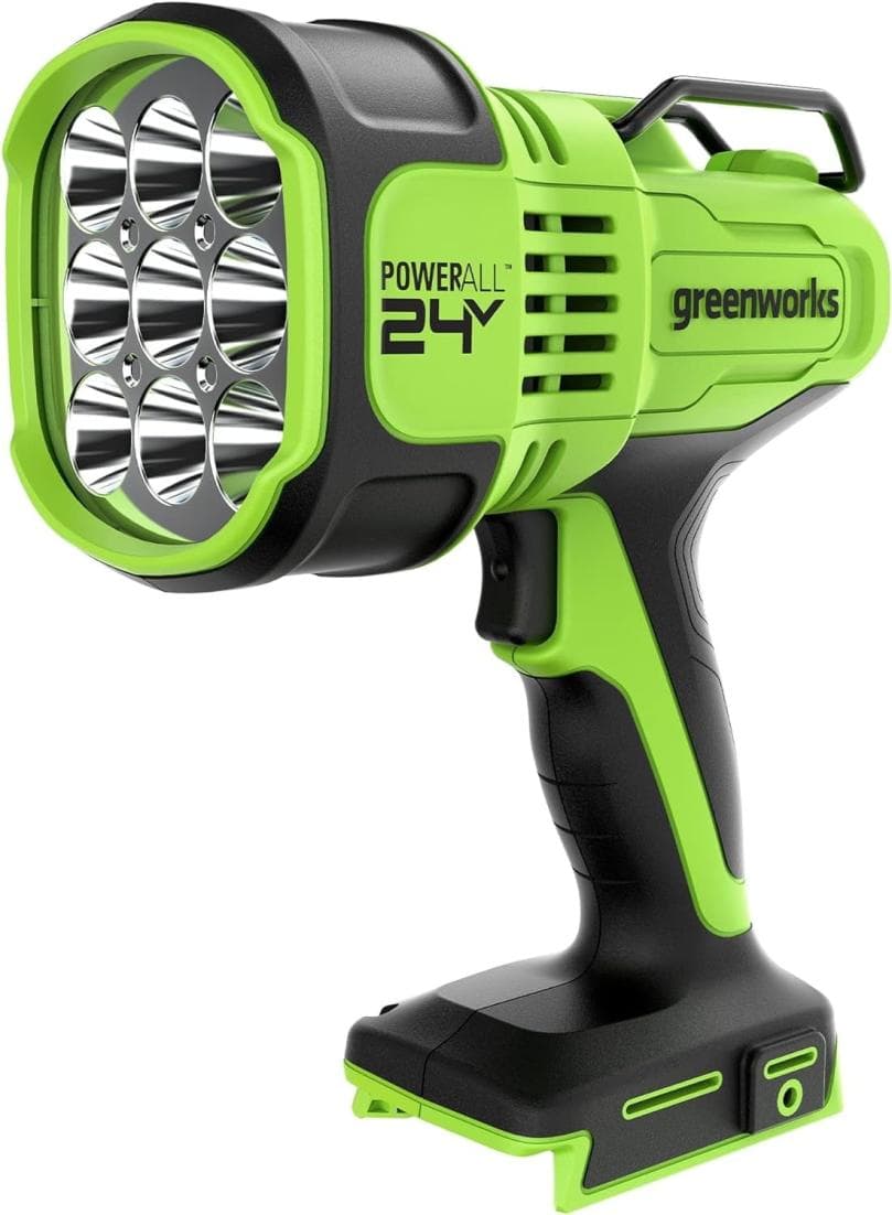 Bright 3000 Lumen LED Flashlight by Greenworks - 24V Cordless