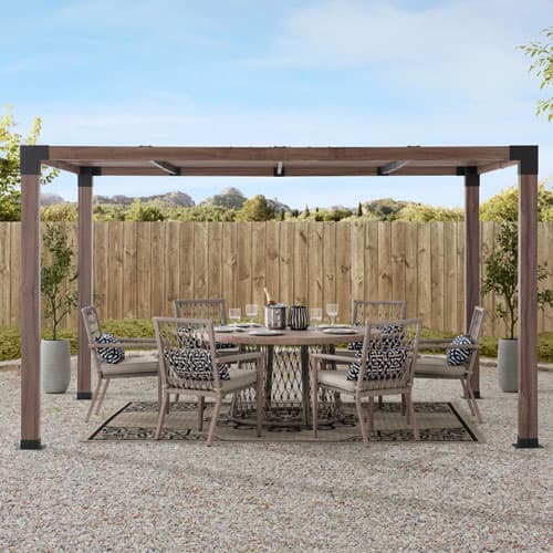 Sunjoy 10x12' Steel Frame Pergola for $506