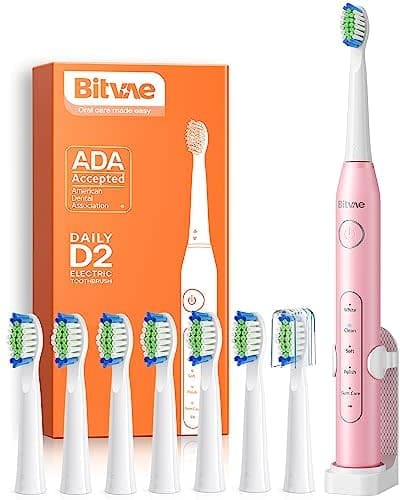 Bitvae Sonic Electric Toothbrush with 8 Brush Heads, 57% Off