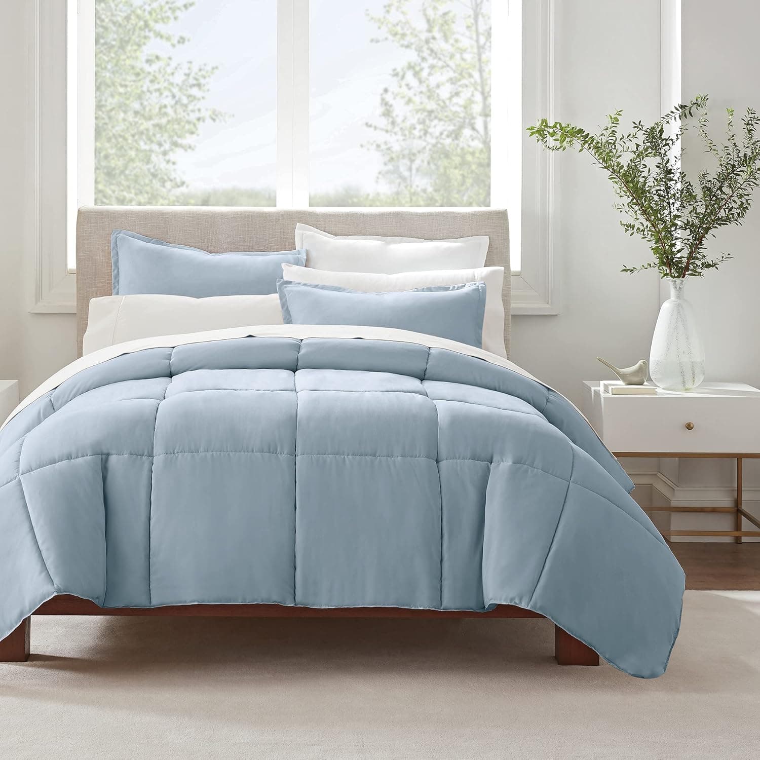Serta Simply Clean Comforter Set: Soft, Hypoallergenic Comfort