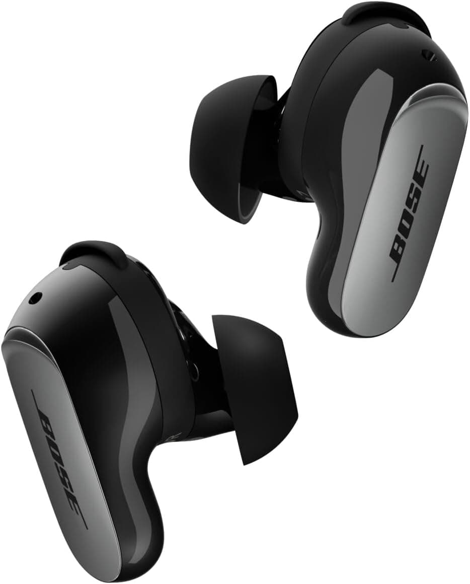 Bose QuietComfort Ultra Earbuds (2nd Gen) - Wireless Noise Cancelling Earbuds with Mic, Immersive Audio, USB-C Charging, Up to 6 Hours Battery, IPX4 Rating, Black