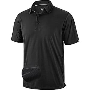 G Gradual Men's Grid Lightweight Dry Fit Golf Polo Shirt - Various Colors for $12.95