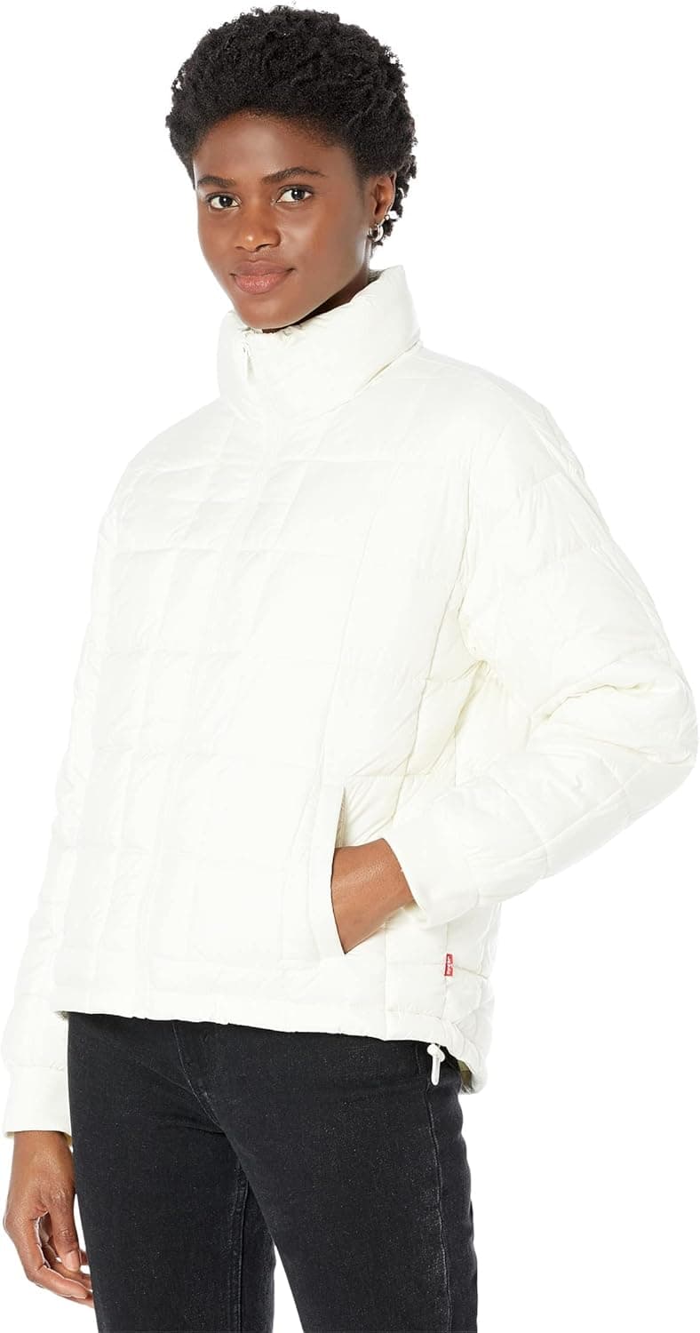 Cozy Levi's Women's Puffer Jacket - Cream, X-Large