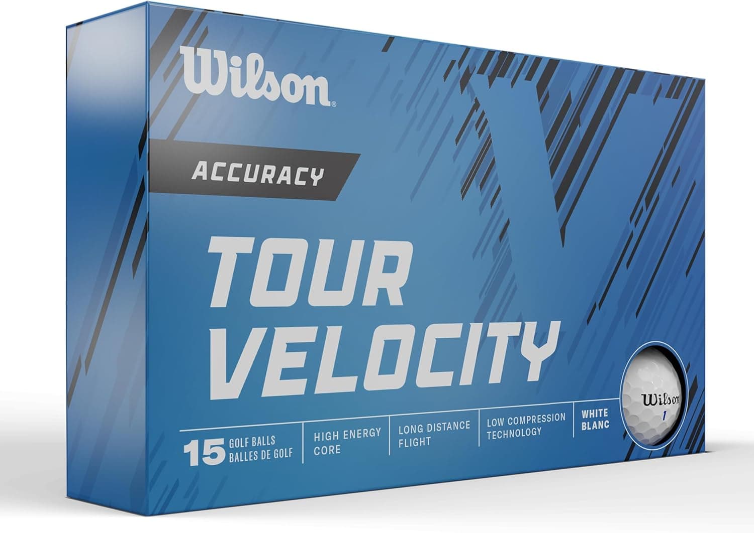 Wilson Tour Velocity Accuracy Golf Balls - 15 Pack