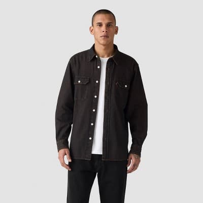 Levi's® Men's Worker Standard Fit Long Sleeve Button-Down Shirt - Tobacco Brown XXL