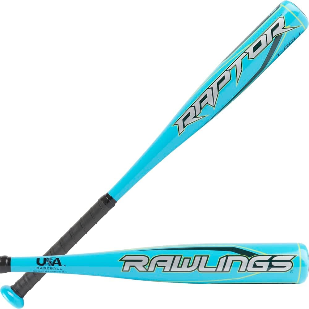 Save 35% on Rawlings RAPTOR T-Ball Bat in Neon Blue