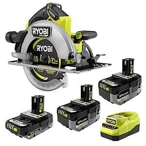 RYOBI ONE+ 18V High-Performance Kit with Batteries & Saw