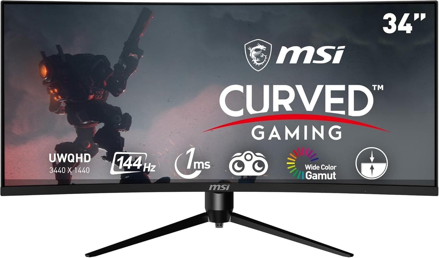 MSI Optix MAG342CQR 34" Curved Gaming Monitor - 21% Off