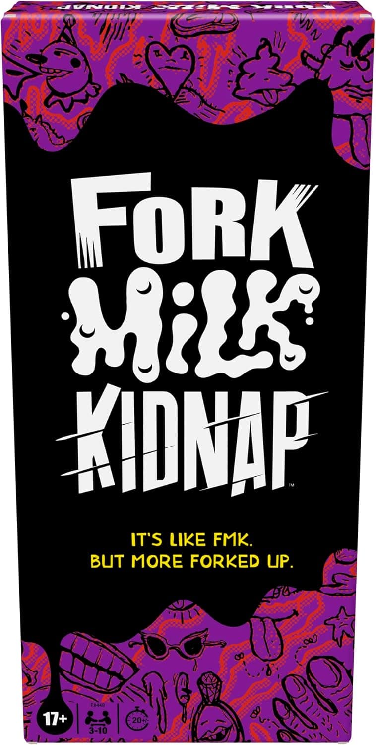 Hilarious NSFW Card Game for Adults: Hasbro Gaming Fork Milk Kidnap