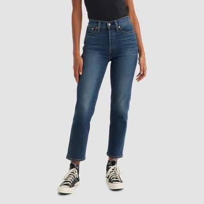 Levi's® Women's High-Rise Wedgie Straight Cropped Jeans - Indigo Here We go 32