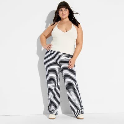 Women's Soft Cotton Halter Top - Wild Fable™ Cream 1X