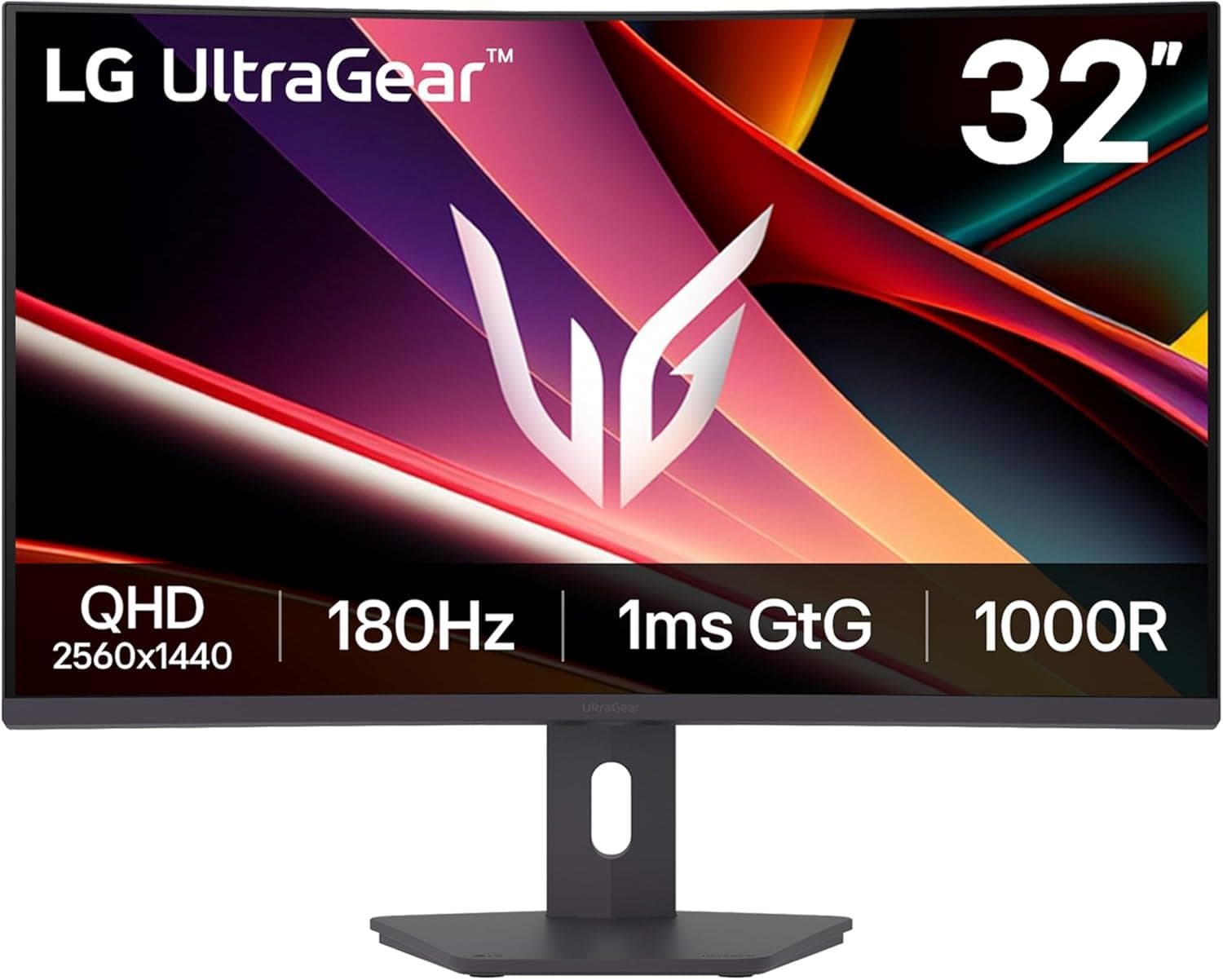 LG 32G600A-B 32" Ultragear QHD Curved Gaming Monitor Amazon