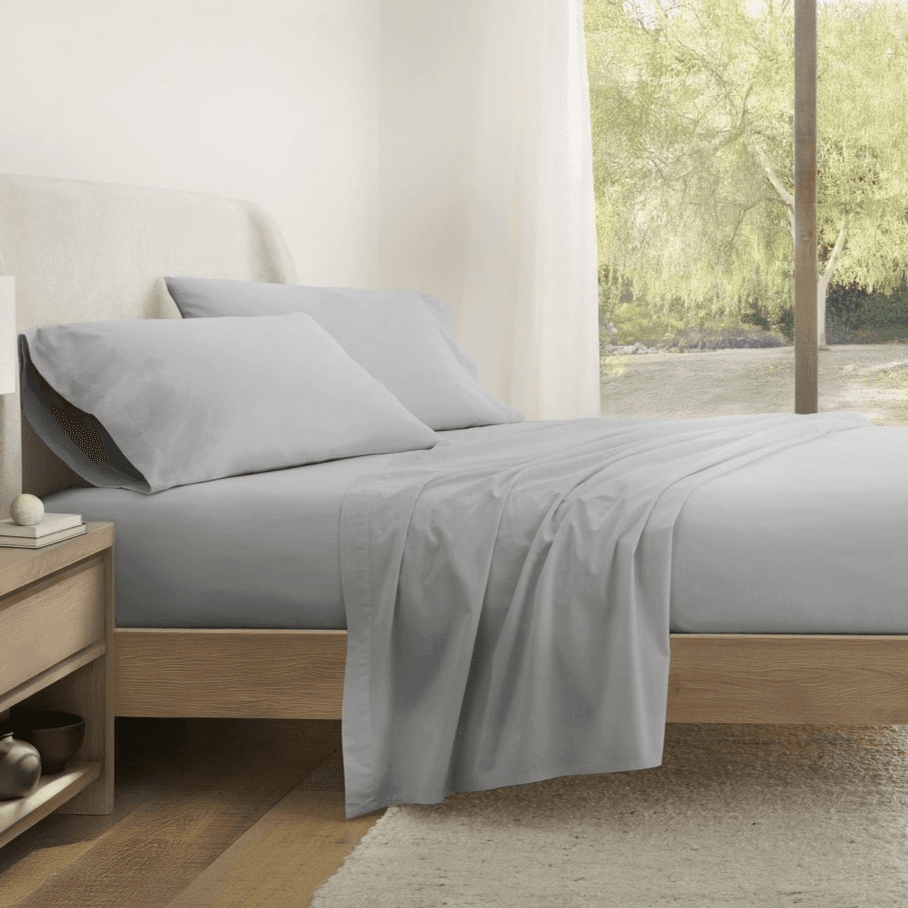 Elevate Your Sleep with 100% Cotton Percale Sheet Sets from $35