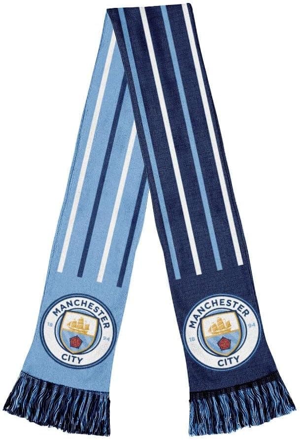 Official Manchester City FC Soccer Scarf in Light Blue